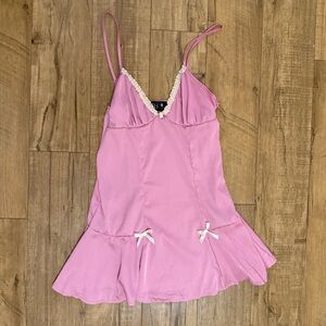 Pink Slip Dress